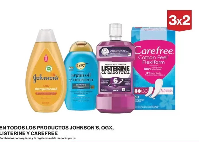 Oferta de Johnson's - En Todos Los Productos, Ogx, Listerine Y Carefree en Supercor