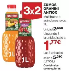 Oferta de Granini - Zumo  Antiox por 2,66€ en Supercor