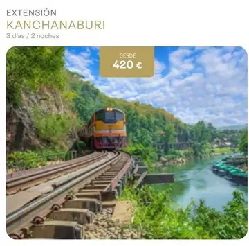 Oferta de Extension Kanchanburi por 420€ en Tui Travel PLC