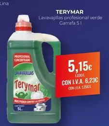 Oferta de Terymar - Lavavajillas Profesional Verde Garrafa por 5,15€ en CashDiplo