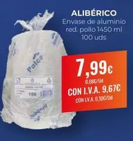 Oferta de Envase De Aluminio Red. Pollo por 7,99€ en CashDiplo