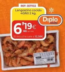 Oferta de Langostino Cocido por 6,19€ en CashDiplo