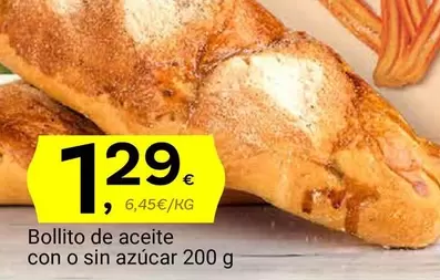 Oferta de Bollito De Aceite Con O Sin Azucar por 1,29€ en Supermercados Dani