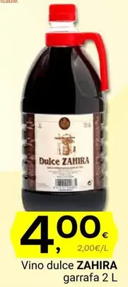 Oferta de Vino Dulce Garrafa por 4€ en Supermercados Dani