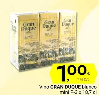 Oferta de Gran Duque - Vino Blanco Mini por 1€ en Supermercados Dani