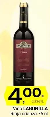 Oferta de Lagunilla - Vino Rioja Crianza por 4€ en Supermercados Dani