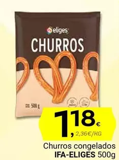 Oferta de Ifa Eliges - Churros Congelados por 1,18€ en Supermercados Dani