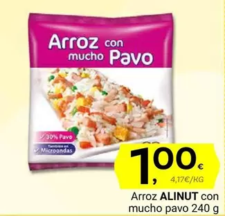 Oferta de Alinut - Arroz Con Mucho Pavo por 1€ en Supermercados Dani