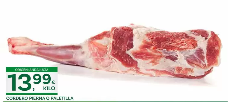 Oferta de Origen - Cordero Pierna O Paletilla por 13,99€ en Supermercados Dani