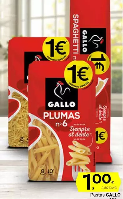 Oferta de Gallo - Pastas por 1€ en Supermercados Dani