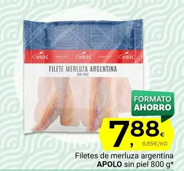 Oferta de Apolo - Filetes De Merluza Argentina Sin Piel por 7,88€ en Supermercados Dani