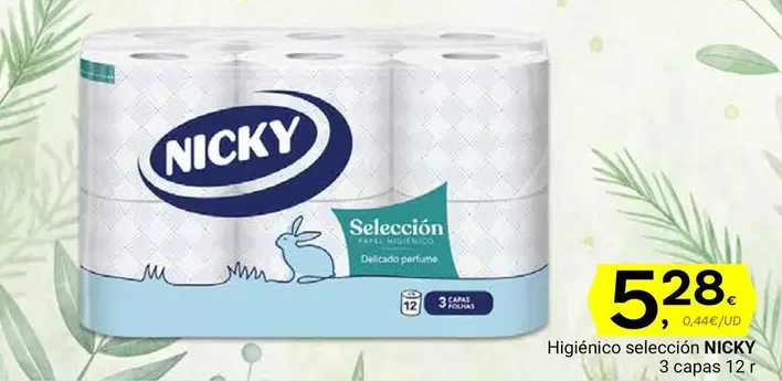 Oferta de Nicky - Higiénico Selección por 5,28€ en Supermercados Dani