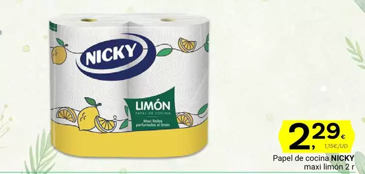 Oferta de Nicky - Papel De Cocina por 2,29€ en Supermercados Dani