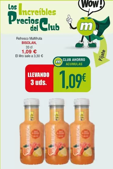 Oferta de Wow - Redresson Multifruta por 1,09€ en Masymas