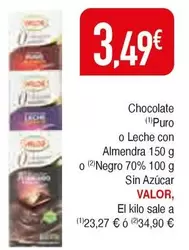 Oferta de Valor - Chocolate por 3,49€ en Masymas