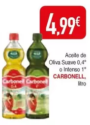 Oferta de Carbonell - Aceite De Oliva Suave 0,4 O Intenso 1 por 4,99€ en Masymas