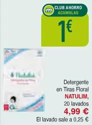 Oferta de Natulim - Detergente En Tiras Floral por 4,99€ en Masymas