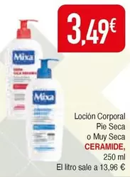 Oferta de Mixa - Locion Corporal Pie Seca O Muy Seca por 3,49€ en Masymas