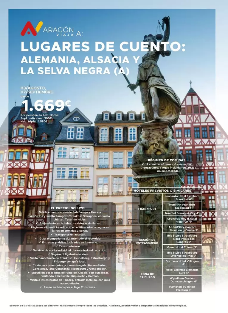 Oferta de Frankfurt - Lugares De Cuento por 1669€ en Halcón Viajes