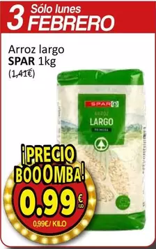 Oferta de Spar - Arroz Largo por 0,99€ en SPAR