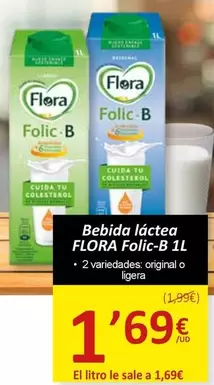 Oferta de Flora - Bebida Lactea Folic-B por 1,69€ en SPAR