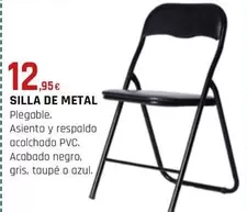 Oferta de Silla De Metal por 12,95€ en Tú Brico-Marian