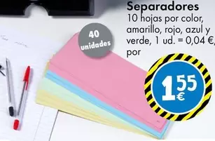 Oferta de Separadores por 1,55€ en TEDi