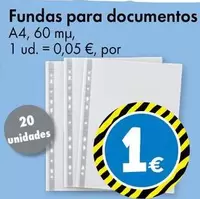 Oferta de Fundas Para Documentos por 1€ en TEDi