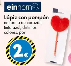 Oferta de Einhorn  - Lápiz Con Pompon por 2€ en TEDi