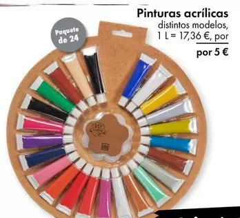 Oferta de Pinturas Acrílicas por 5€ en TEDi