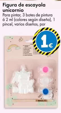 Oferta de Figura De Escayola Unicornio por 1€ en TEDi