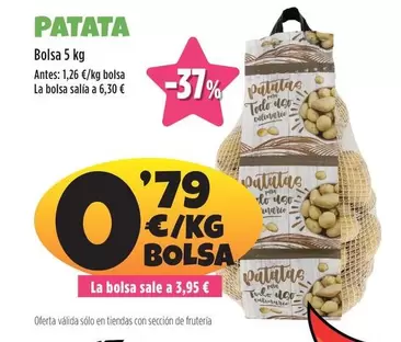 Oferta de Patata por 0,79€ en Ahorramas