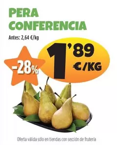 Oferta de Pera Conferencia por 1,89€ en Ahorramas