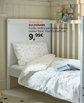 Oferta de Guldvävare Funda Nórdica Para Cuna, Blanco/motivo Floral por 9,99€ en IKEA