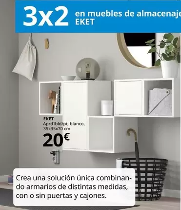 Oferta de Eket - Aprd1bld/pt, Blanco  por 20€ en IKEA