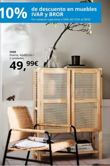 Oferta de Ivar - Puerta, 4288 Cm por 49,99€ en IKEA