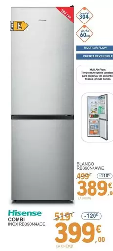 Oferta de Hisense - Combi por 389€ en E.Leclerc