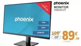 Oferta de Phoenix - Monitor Vision 27 por 89€ en E.Leclerc