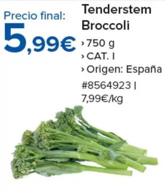 Oferta de Origen - Tenderstex Broccoli por 5,99€ en Costco