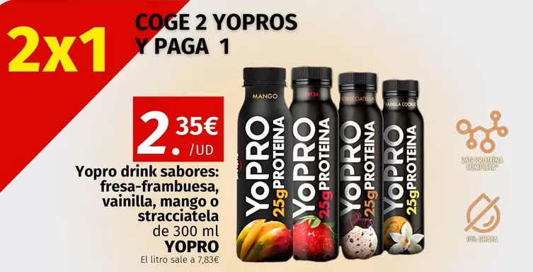 Oferta de YoPRO - Drink Sabores por 2,35€ en Maskom Supermercados