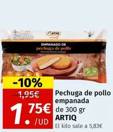 Oferta de Artiq - Pechuga De Pollo Empanada por 1,75€ en Maskom Supermercados