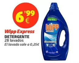 Oferta de WiPP Express -  Detergente por 6,99€ en Maskom Supermercados