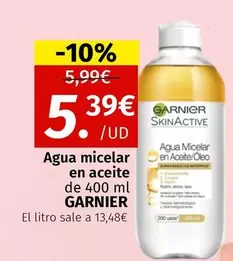 Oferta de Garnier - Agua Micelar En Aceite  por 5,39€ en Maskom Supermercados