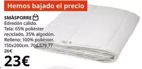 Oferta de Edredon Calido por 23€ en IKEA