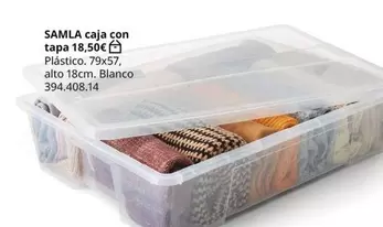Oferta de Blanco - Samla Caja Con Tapa por 18,5€ en IKEA