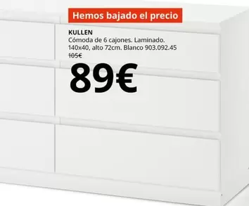 Oferta de Blanco - Mullin en IKEA