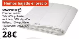 Oferta de Edredon Calido por 28€ en IKEA