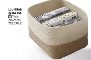 Oferta de Ljungan Cesta por 15€ en IKEA