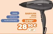 Oferta de Babyliss  por 28,9€ en Pascual Martí