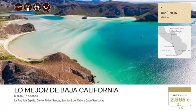 Oferta de Santos - Lo Mejor De Baja California por 2995€ en Tui Travel PLC